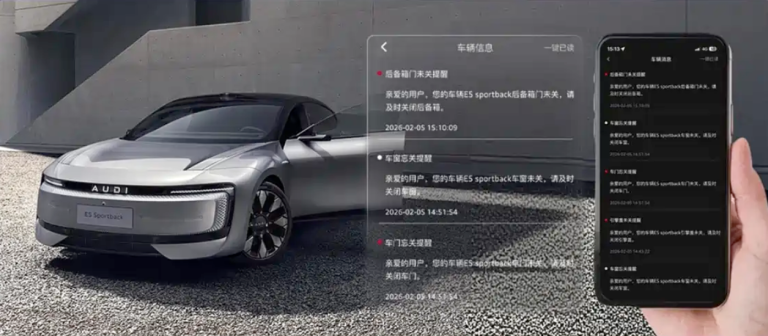 Audi E5 Sportback OTA update